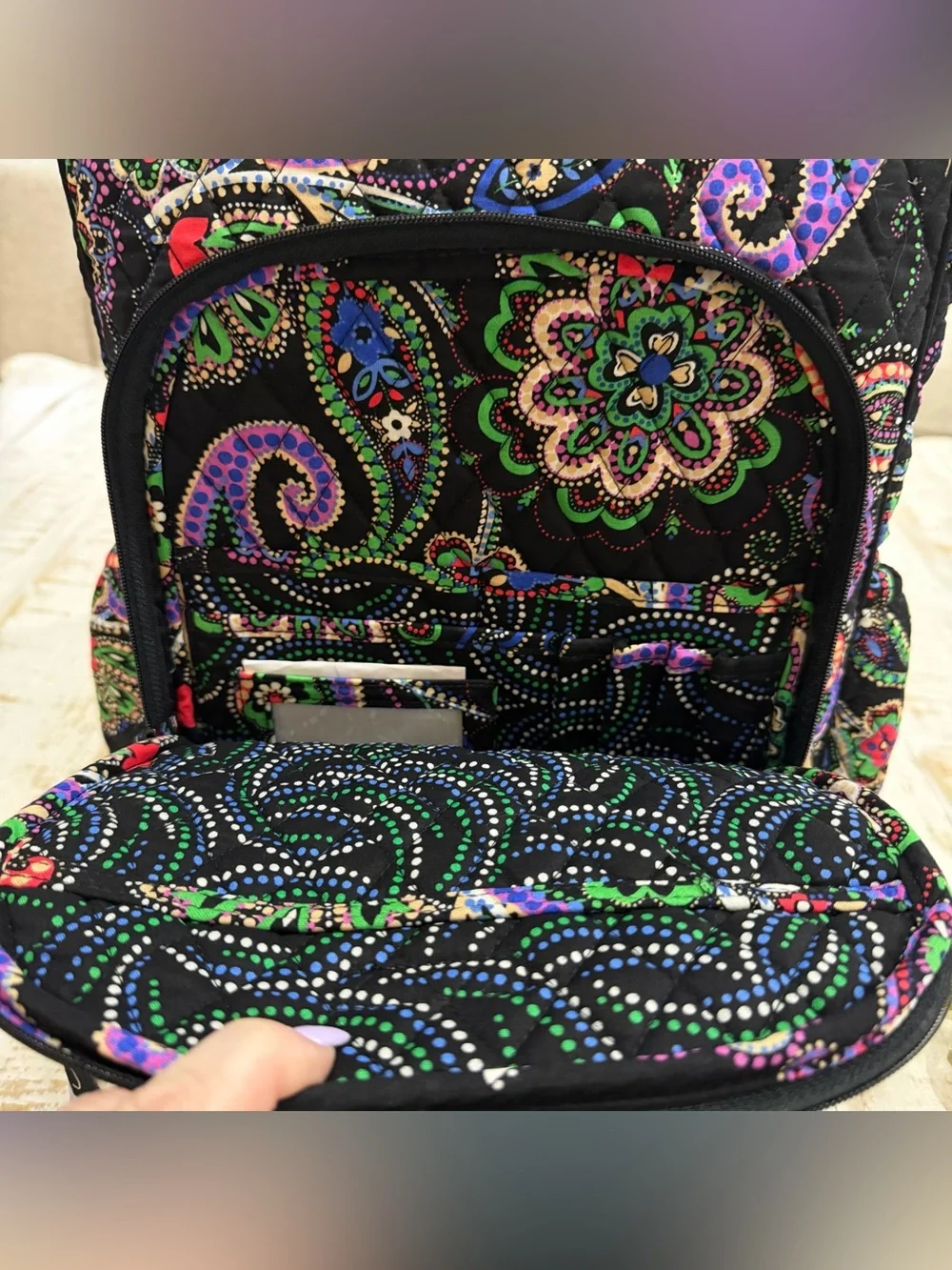 Vera Bradley Backpack Campus Tech Kiev Paisley Retired Bag NWT